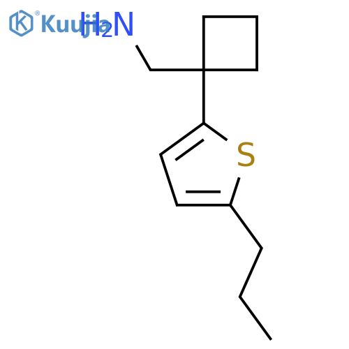 1-(5-propylthiophen-2-yl)cyclobutylmethanamine structure