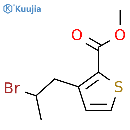 methyl 3-(2-bromopropyl)thiophene-2-carboxylate structure
