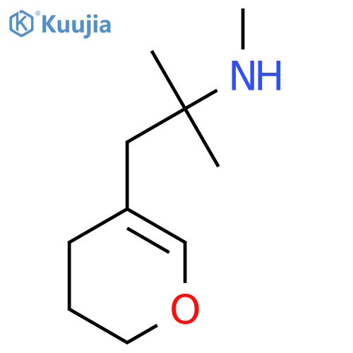 1-(3,4-dihydro-2H-pyran-5-yl)-2-methylpropan-2-yl(methyl)amine structure