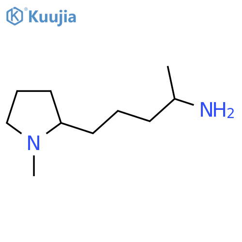 5-(1-methylpyrrolidin-2-yl)pentan-2-amine structure