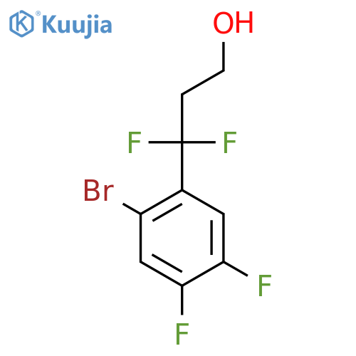 3-(2-bromo-4,5-difluorophenyl)-3,3-difluoropropan-1-ol structure