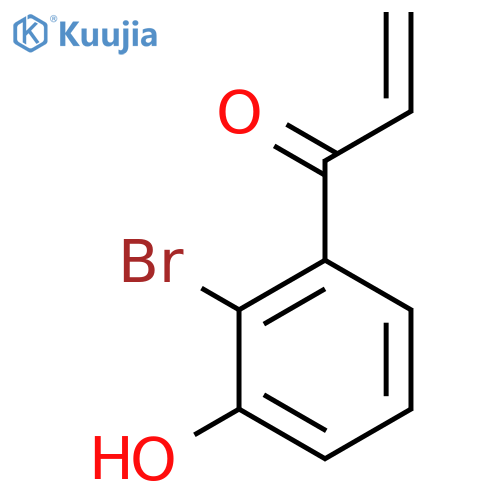 1-(2-bromo-3-hydroxyphenyl)prop-2-en-1-one structure