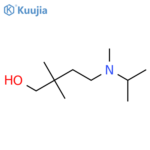2,2-dimethyl-4-methyl(propan-2-yl)aminobutan-1-ol structure