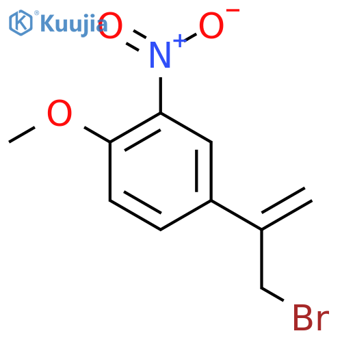 4-(3-bromoprop-1-en-2-yl)-1-methoxy-2-nitrobenzene structure