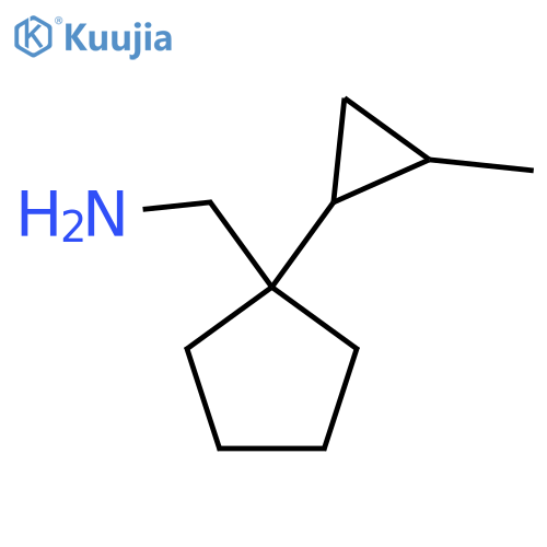 1-(2-methylcyclopropyl)cyclopentylmethanamine structure