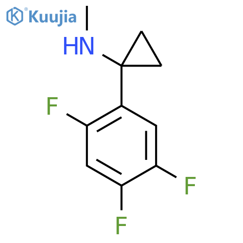 N-methyl-1-(2,4,5-trifluorophenyl)cyclopropan-1-amine structure