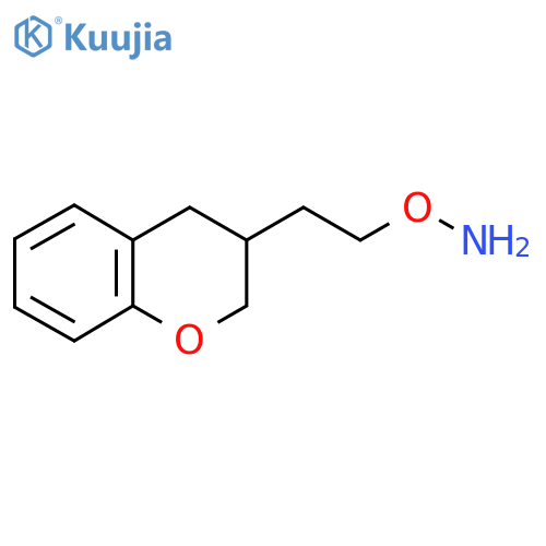O-2-(3,4-dihydro-2H-1-benzopyran-3-yl)ethylhydroxylamine structure