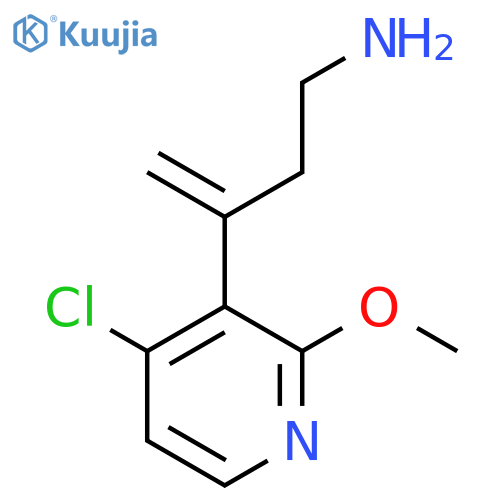 3-(4-chloro-2-methoxypyridin-3-yl)but-3-en-1-amine structure