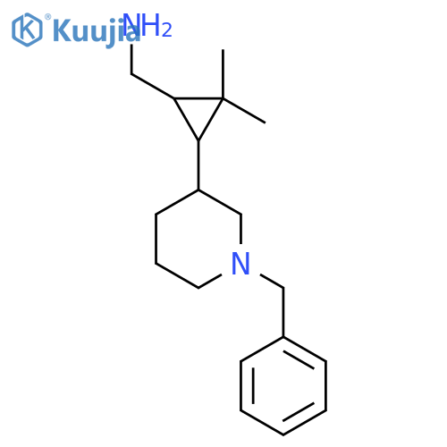 3-(1-benzylpiperidin-3-yl)-2,2-dimethylcyclopropylmethanamine structure