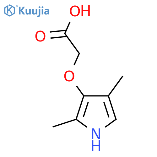2-(2,4-dimethyl-1H-pyrrol-3-yl)oxyacetic acid structure