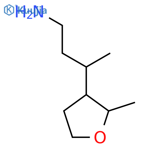 3-(2-methyloxolan-3-yl)butan-1-amine structure