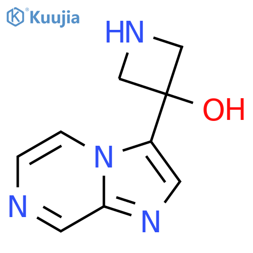 3-{imidazo1,2-apyrazin-3-yl}azetidin-3-ol structure