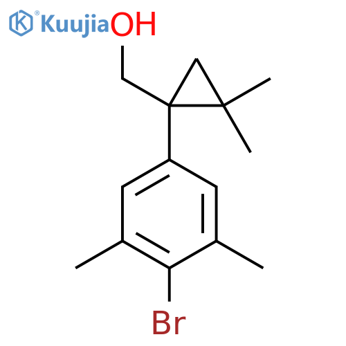 1-(4-bromo-3,5-dimethylphenyl)-2,2-dimethylcyclopropylmethanol structure