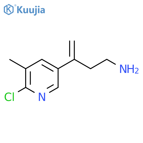 3-(6-chloro-5-methylpyridin-3-yl)but-3-en-1-amine structure
