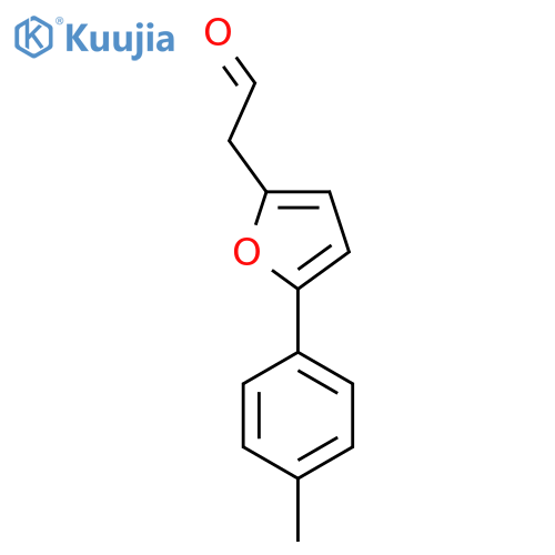 2-5-(4-methylphenyl)furan-2-ylacetaldehyde structure
