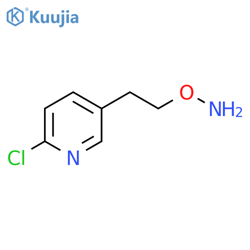 O-2-(6-chloropyridin-3-yl)ethylhydroxylamine structure
