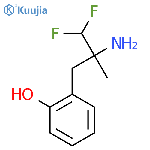 2-(2-amino-3,3-difluoro-2-methylpropyl)phenol structure