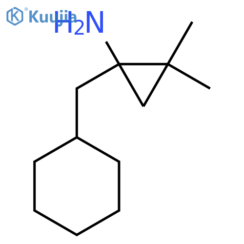 1-(cyclohexylmethyl)-2,2-dimethylcyclopropan-1-amine structure