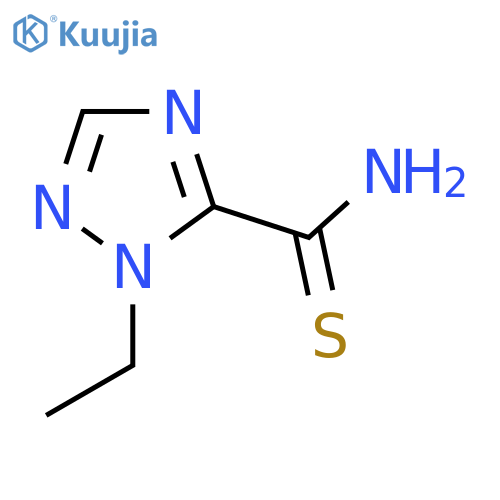 1-ethyl-1H-1,2,4-triazole-5-carbothioamide structure