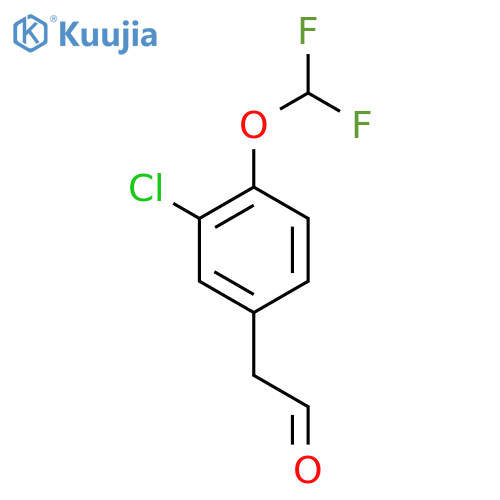 2-3-chloro-4-(difluoromethoxy)phenylacetaldehyde structure