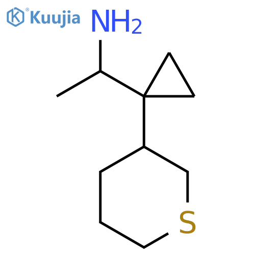 1-1-(thian-3-yl)cyclopropylethan-1-amine structure