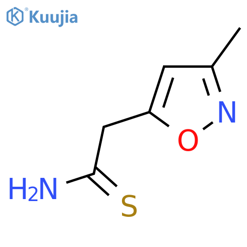 2-(3-methyl-1,2-oxazol-5-yl)ethanethioamide structure
