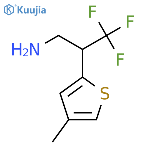 3,3,3-trifluoro-2-(4-methylthiophen-2-yl)propan-1-amine structure