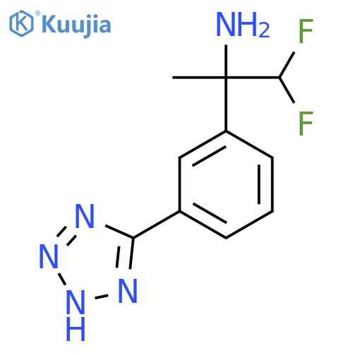 1,1-difluoro-2-3-(1H-1,2,3,4-tetrazol-5-yl)phenylpropan-2-amine structure