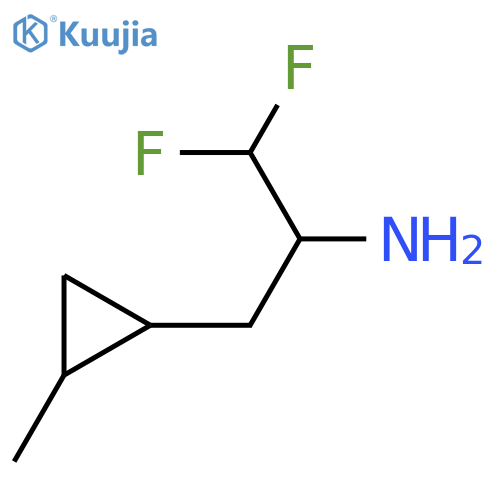1,1-difluoro-3-(2-methylcyclopropyl)propan-2-amine structure