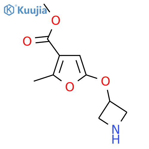 methyl 5-(azetidin-3-yloxy)-2-methylfuran-3-carboxylate structure