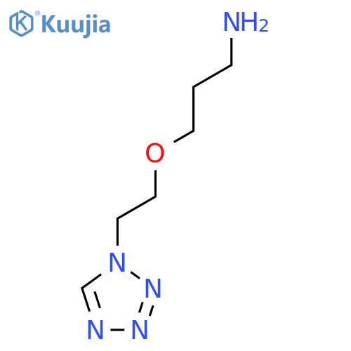 3-2-(1H-1,2,3,4-tetrazol-1-yl)ethoxypropan-1-amine structure