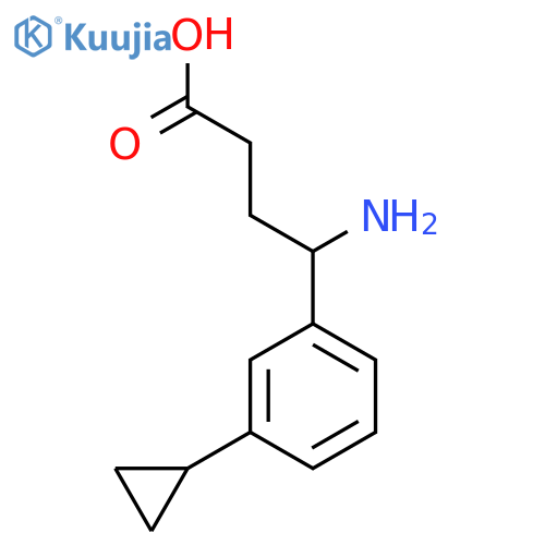 4-amino-4-(3-cyclopropylphenyl)butanoic acid structure
