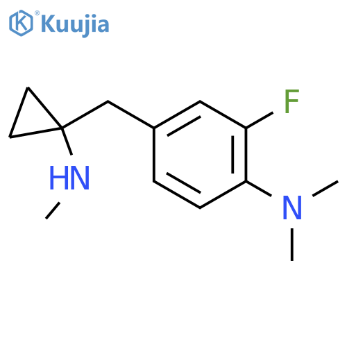 2-fluoro-N,N-dimethyl-4-{1-(methylamino)cyclopropylmethyl}aniline structure