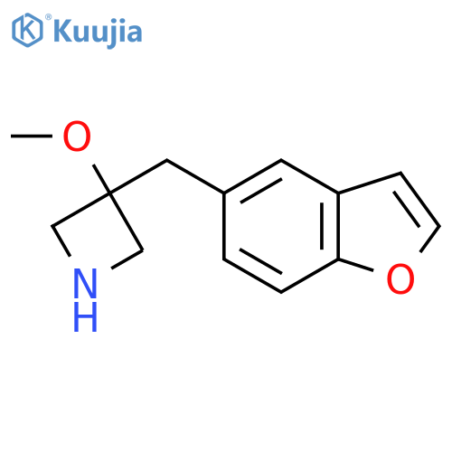 3-(1-benzofuran-5-yl)methyl-3-methoxyazetidine structure