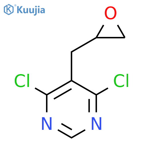 4,6-dichloro-5-(oxiran-2-yl)methylpyrimidine structure