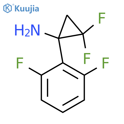 1-(2,6-difluorophenyl)-2,2-difluorocyclopropan-1-amine structure