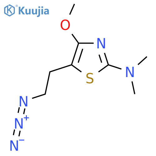 5-(2-azidoethyl)-4-methoxy-N,N-dimethyl-1,3-thiazol-2-amine structure