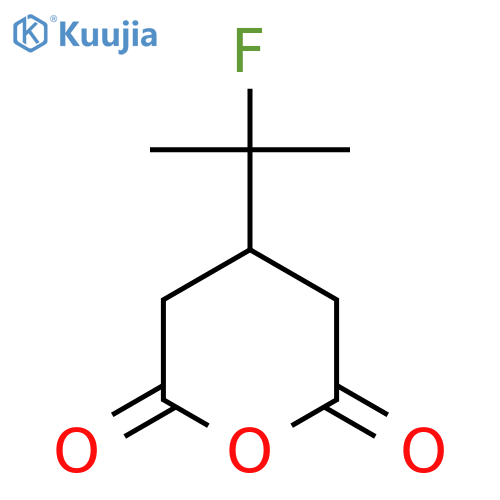 4-(2-fluoropropan-2-yl)oxane-2,6-dione structure