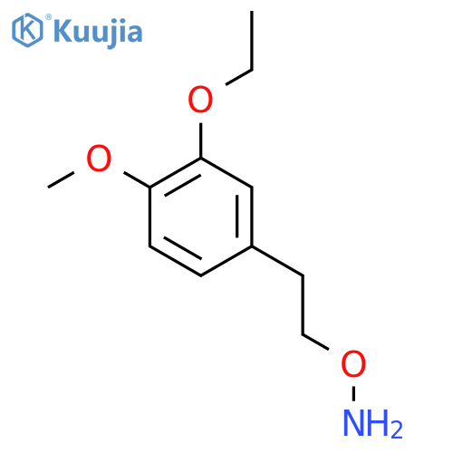O-2-(3-ethoxy-4-methoxyphenyl)ethylhydroxylamine structure