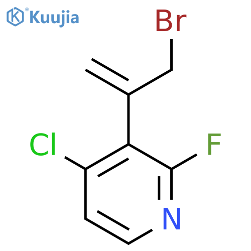 3-(3-bromoprop-1-en-2-yl)-4-chloro-2-fluoropyridine structure