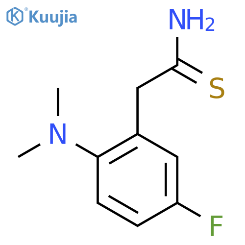2-2-(dimethylamino)-5-fluorophenylethanethioamide structure
