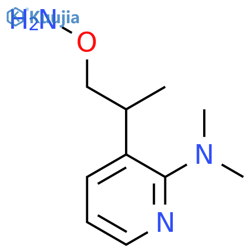 3-1-(aminooxy)propan-2-yl-N,N-dimethylpyridin-2-amine structure
