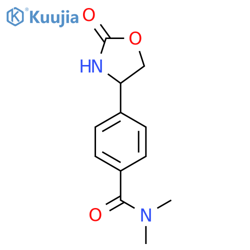 N,N-dimethyl-4-(2-oxo-1,3-oxazolidin-4-yl)benzamide structure