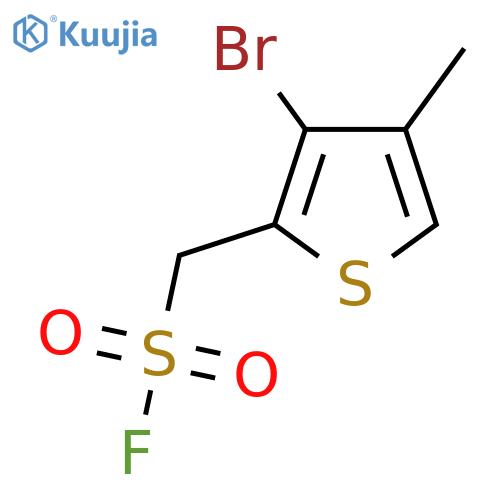 (3-bromo-4-methylthiophen-2-yl)methanesulfonyl fluoride structure