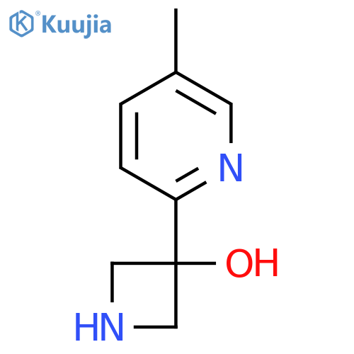 3-(5-methylpyridin-2-yl)azetidin-3-ol structure