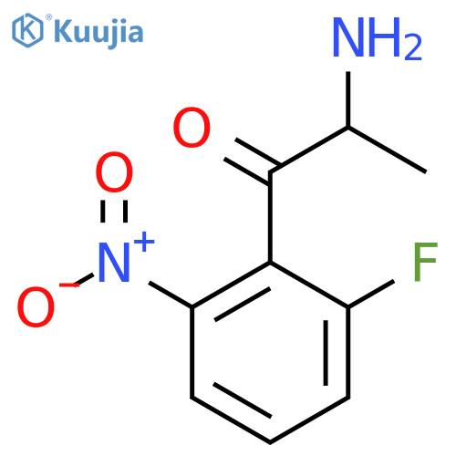 2-amino-1-(2-fluoro-6-nitrophenyl)propan-1-one structure