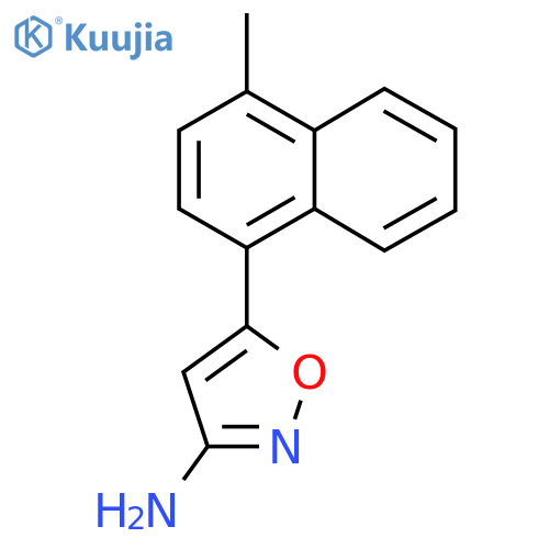 5-(4-methylnaphthalen-1-yl)-1,2-oxazol-3-amine structure