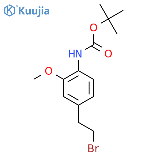 tert-butyl N-4-(2-bromoethyl)-2-methoxyphenylcarbamate structure