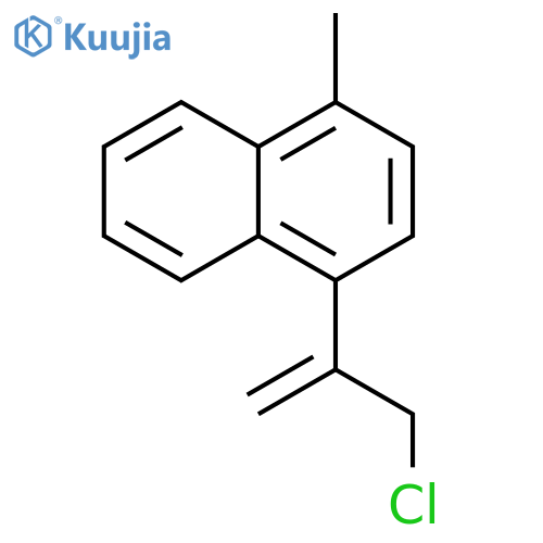 1-(3-chloroprop-1-en-2-yl)-4-methylnaphthalene structure