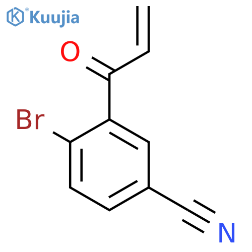 4-bromo-3-(prop-2-enoyl)benzonitrile structure